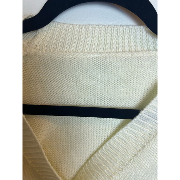 Unbranded Cottage Cream embroidery Cardigan Vintage Handmande - Picture 4 of 8